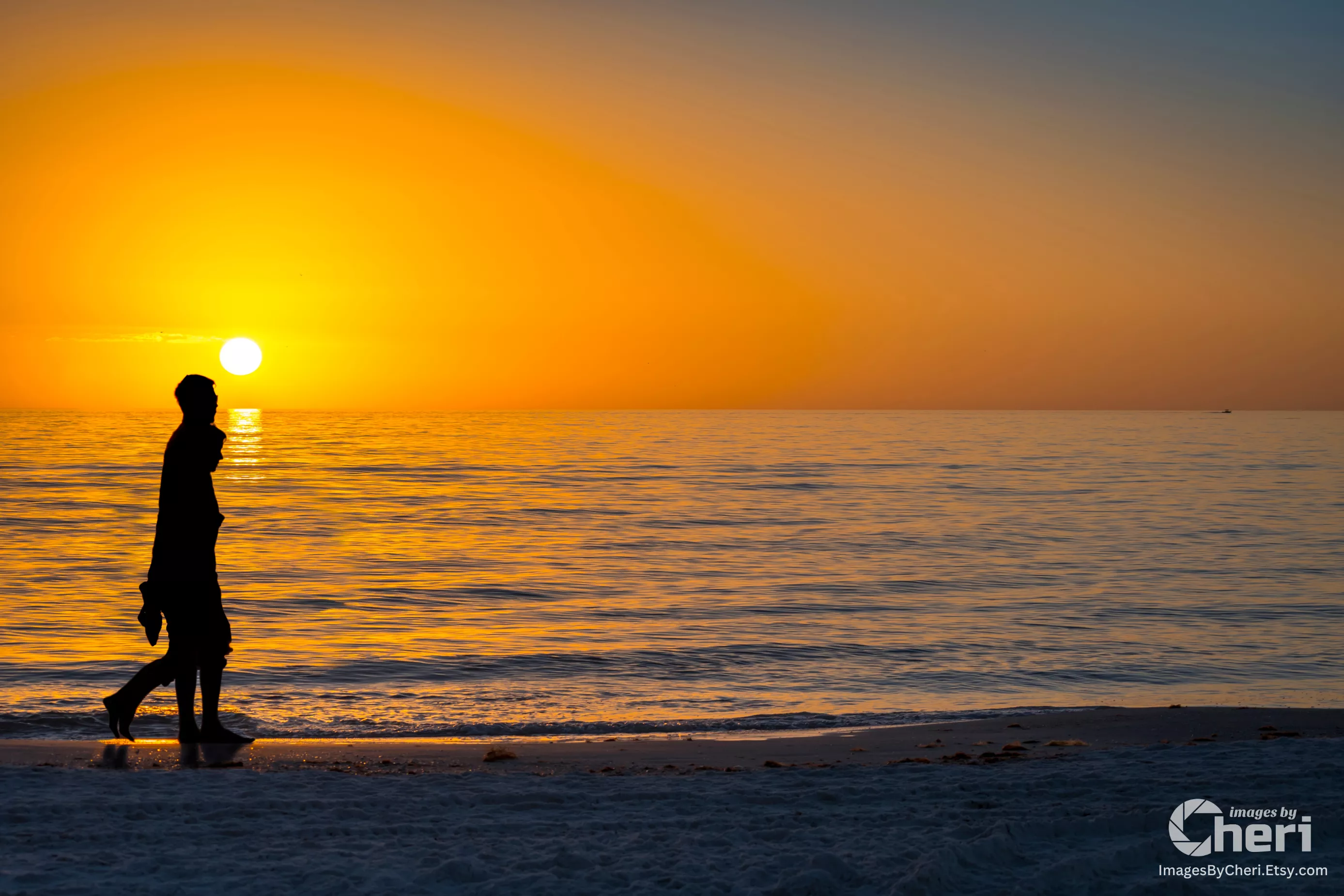 Happy National Lovers' Day! ❤️ Sunset at Florida Beach. posted by ImagesByCheri