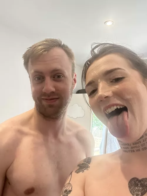 I took this selfie to remind myself how good this gorgeous guy's cum is by chaps_xx