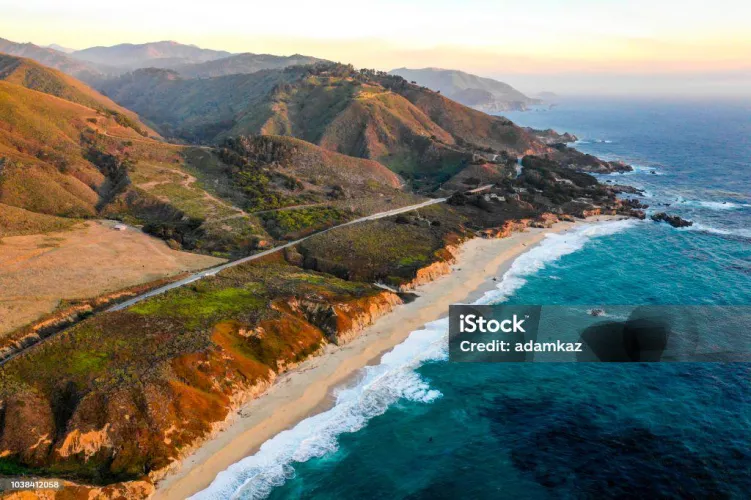 Pacific Ocean at Big Sur stock photo. by norayamen12