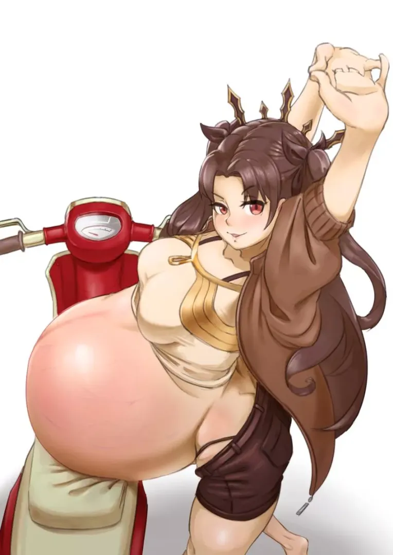 Pregnant Ishtar Stretch (Akeggle) by HeavyLancerthe8th
