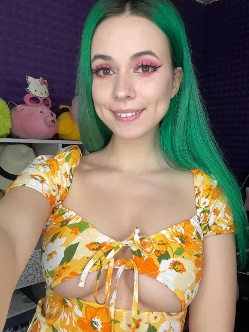 So nice dress with cute cleavage by CharmingMistress