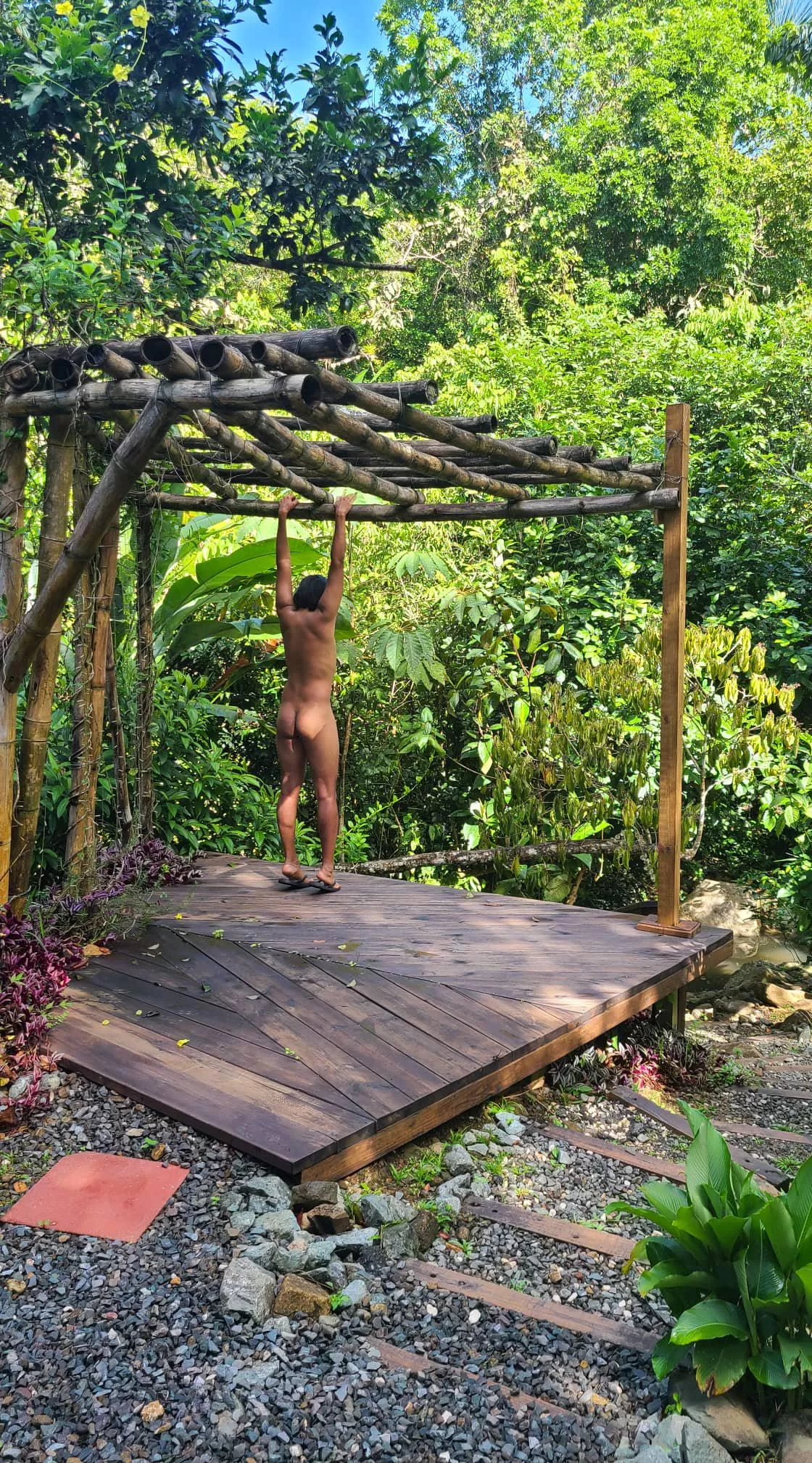 Working out in a forest posted by ClassicApricot5145