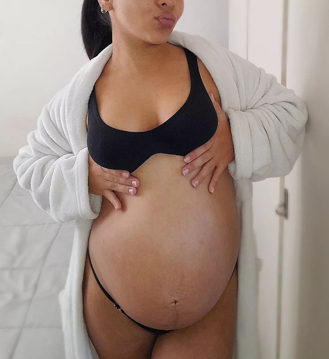 Would you fill me with milk, yes or no?  pregnant and horny latina posted by LatorreMelina