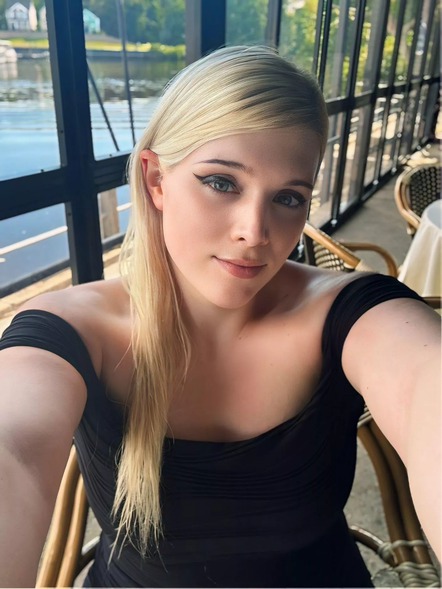 Brunch by the water 💝 posted by realamandarae