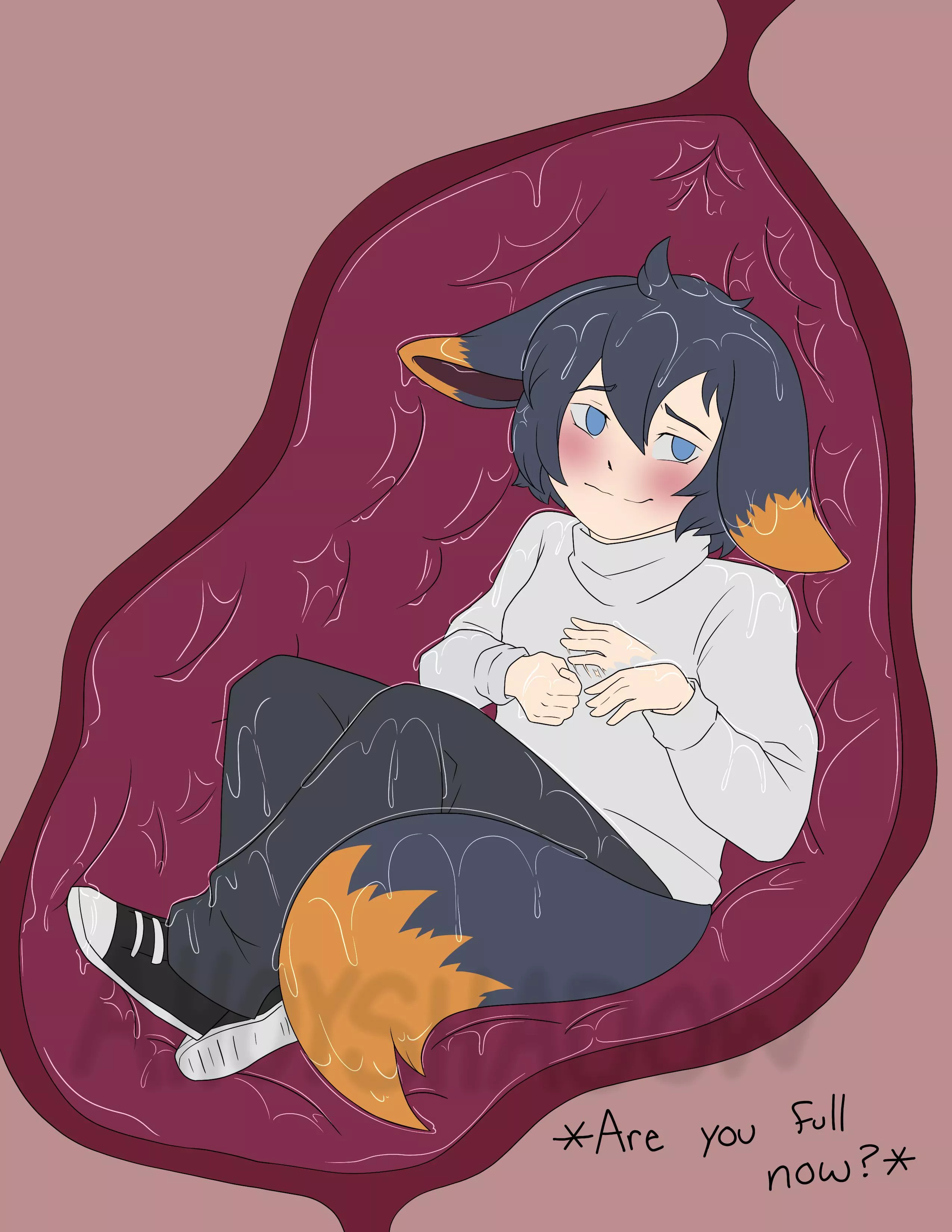 {image} Commission done for u/sharkbit11 Art done by me AhoyShadow [oral] [?/m] [male prey][willing] posted by AhoyShadow