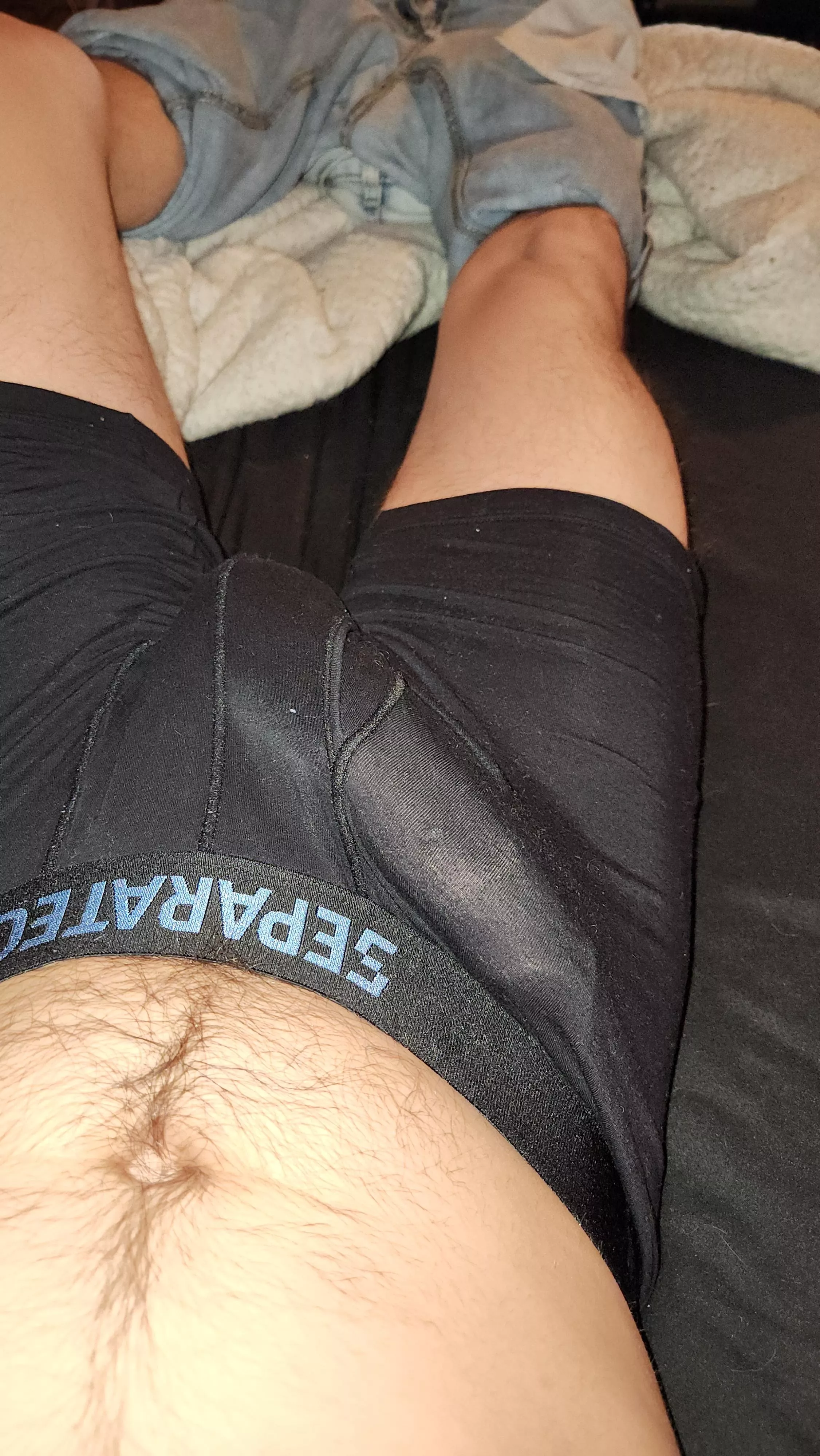 Outline in sheer boxers posted by Greysweatguy