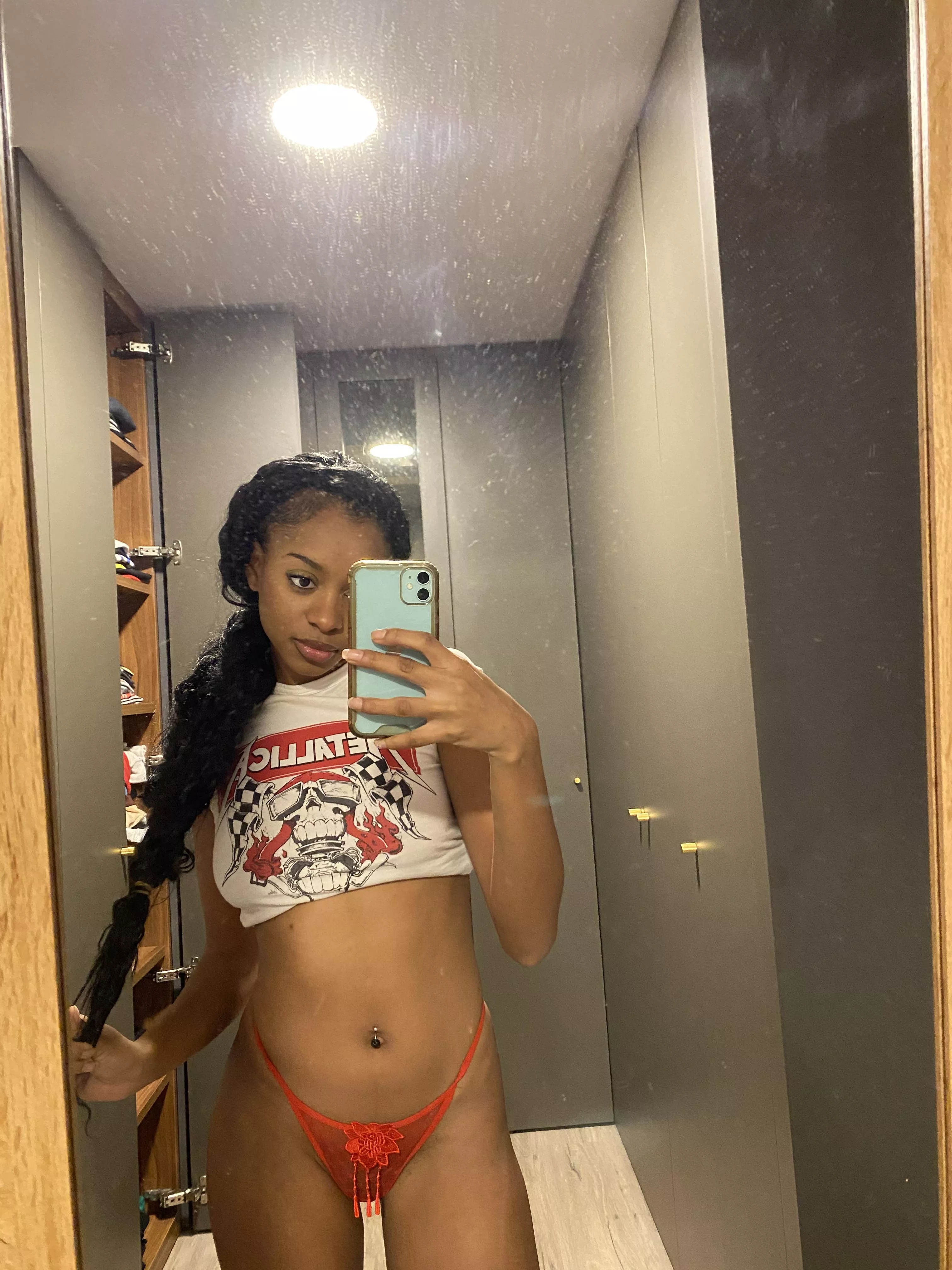 Red panties are already wet posted by LatLinababy