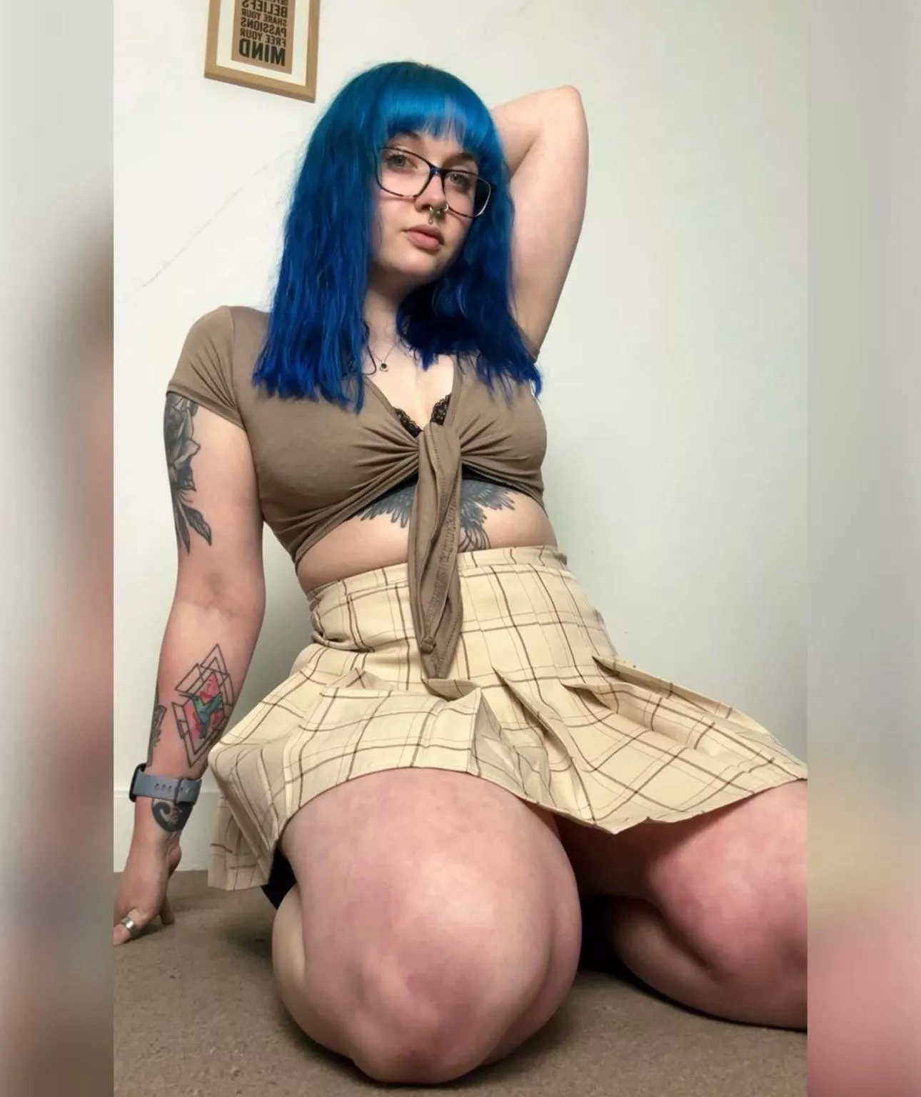 sitting on the floor as usual posted by AndieHart98