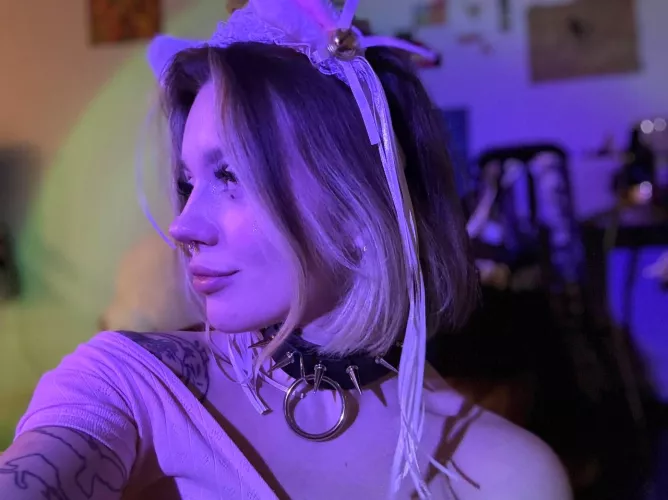 you'd touch my cute ears and stroke my tummy, wouldn't you by PrettyGirlHotness