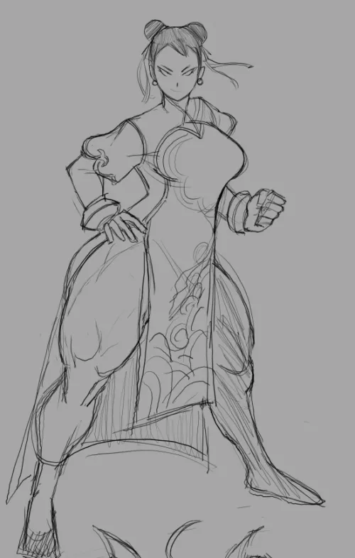 Chun-Li [@art_ratf] by QWERTYMNBVC123456789