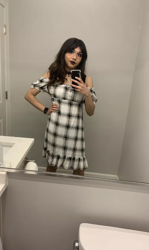 Got this new dress while out thriftiness! by Lady_Liliana_