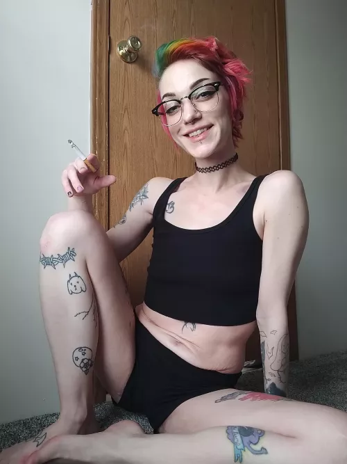 i hope you don't mind if i smoke (; by kaepora94