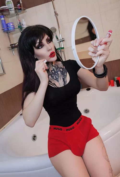 I tried on your clothes. But down there it's definitely too tight by Vampandbeauty