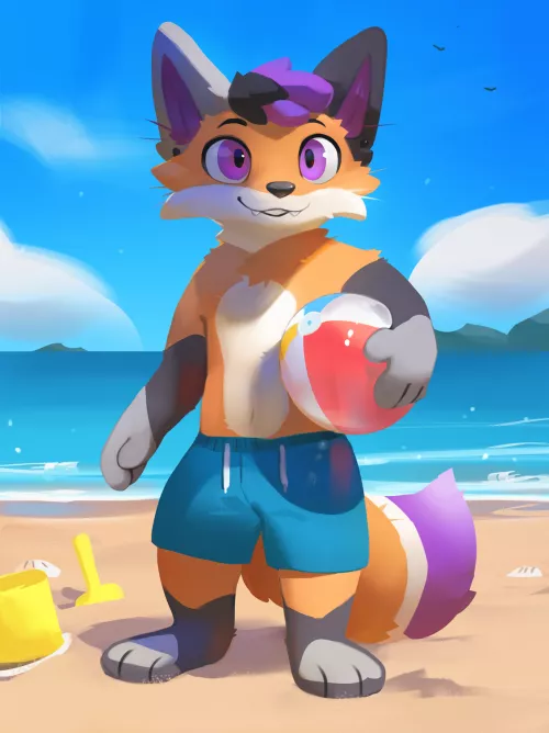 I'm really feeling those summer vibes! [EloDoArt] by ScrambleFox