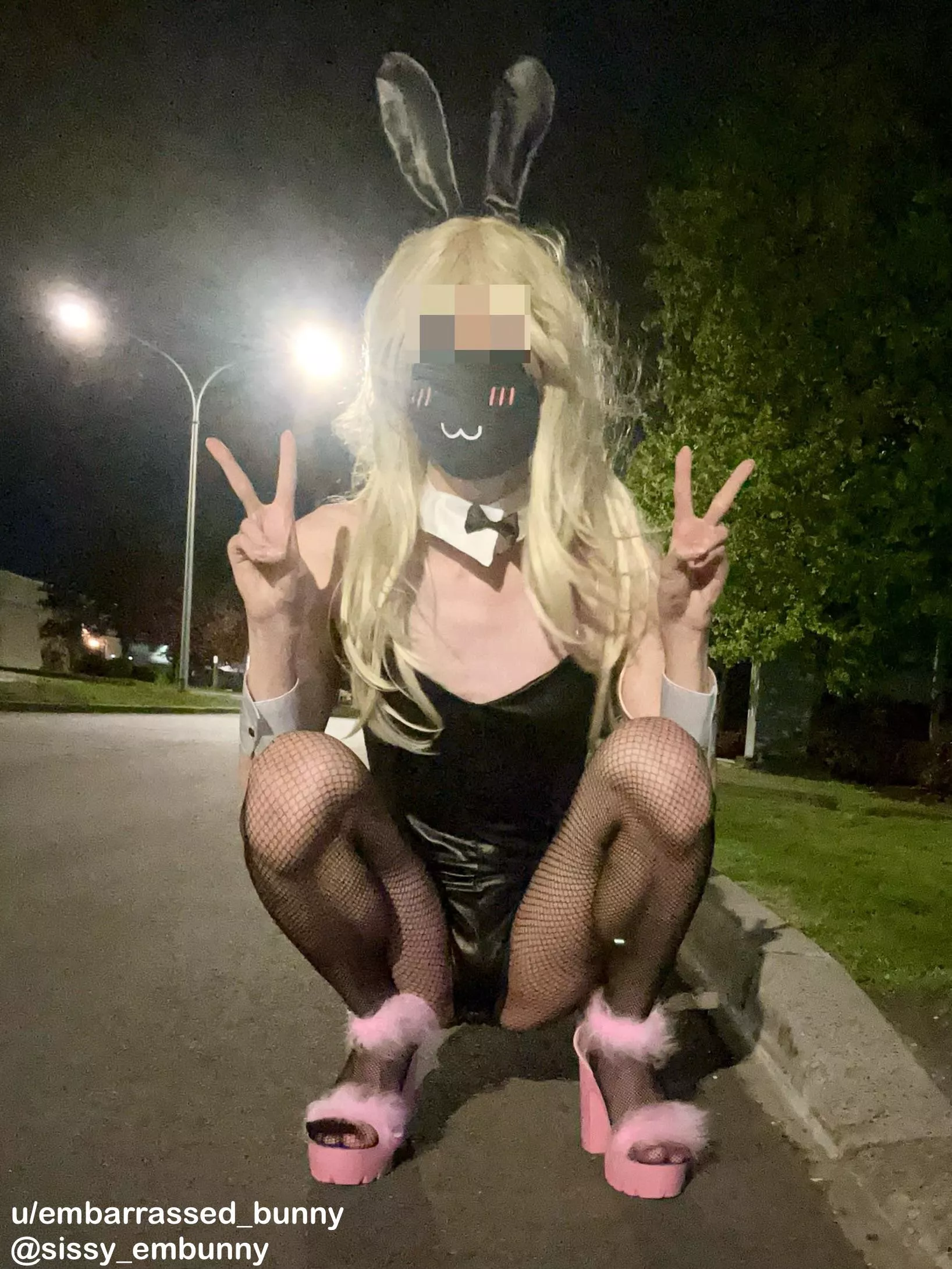 It was so cold and humiliating walking dressed as a bunny girl 🫣 posted by embarrassed_bunny