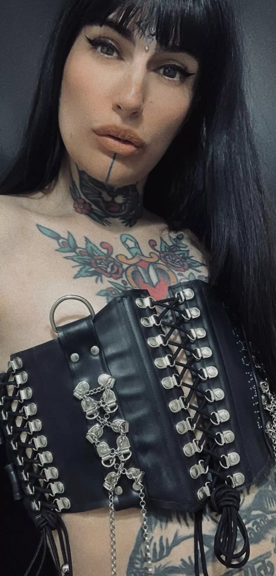Leather corset feels so good posted by gotike