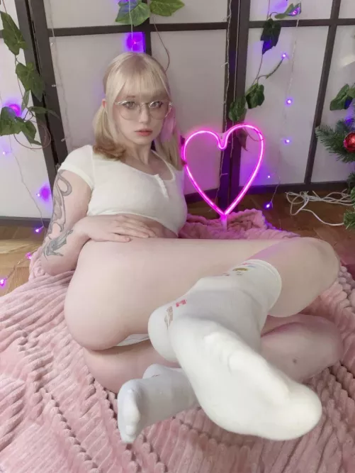 Made a different angle for my sock lovers [F] by SexyHottieGlowing