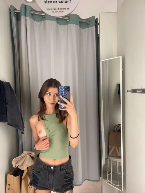 My boob is just saying hiiii by itsmetorey