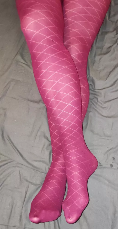 [oc] my pattern nylon footsies and legs 😋 by NL-funplaycouple
