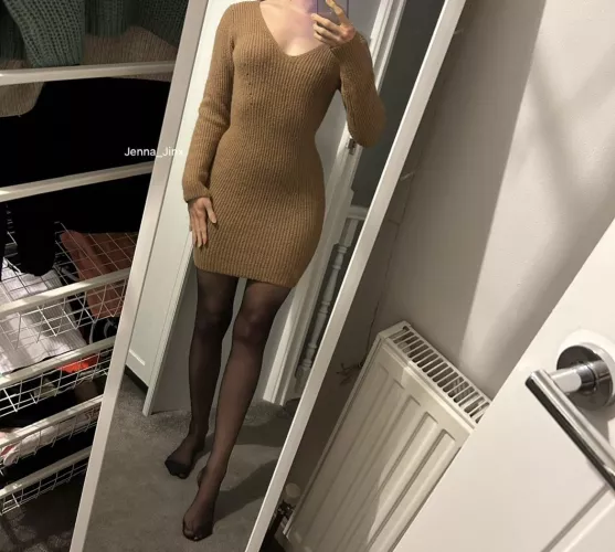 Pantyhose and dress combo OC by jenna_jinx