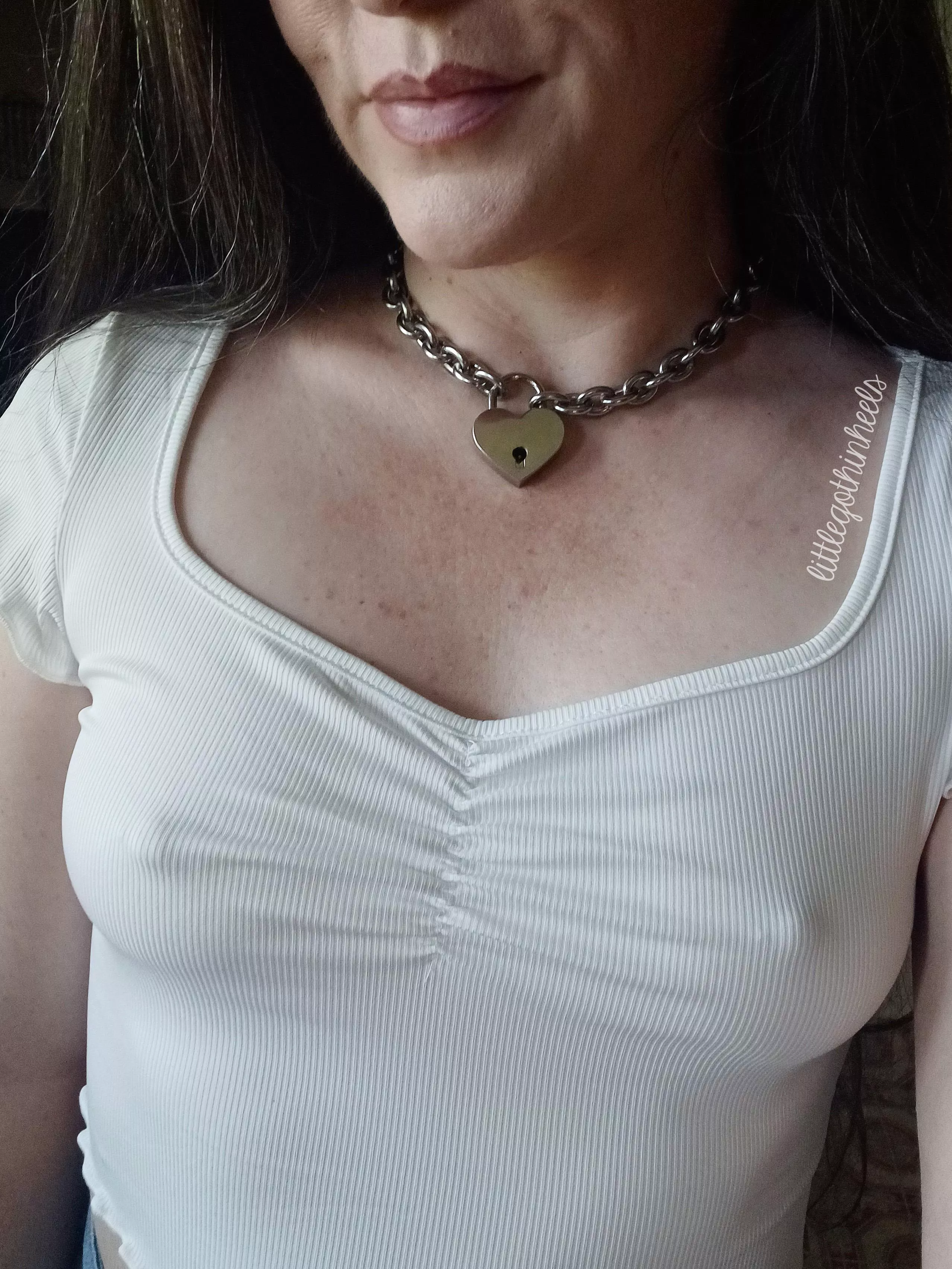 running errands today - braless as always posted by littlegothinheels