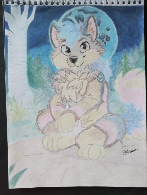 Sentado a luz do luar  by Artistic_Appeal_3686