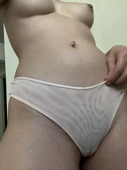Sheer panties against my cute little lips! [f] by sweetcherrybabyy