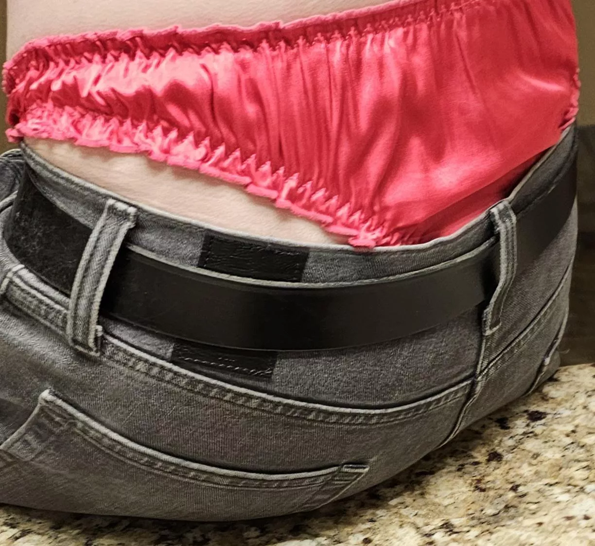 Silky Work Wedgie!  posted by vampirecatgoo