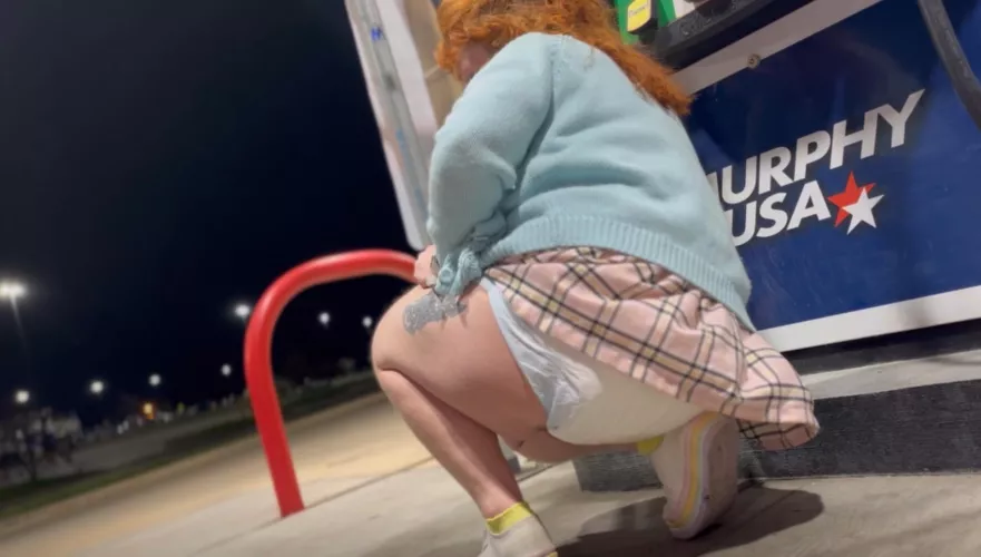 The gas station seems like a good spot for an accident 💩  by figyourfigs