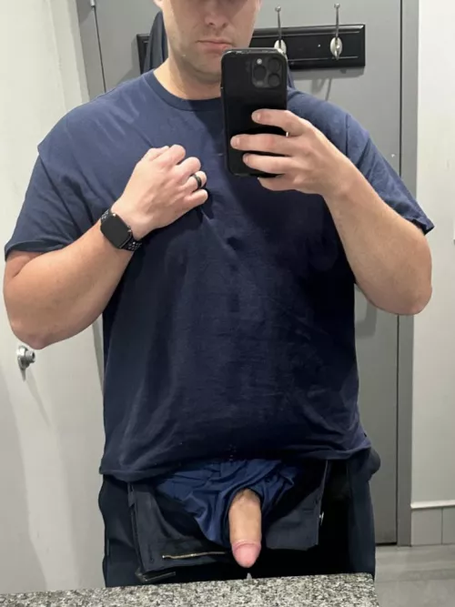 These doors don’t lock. You taking a peek knowing I’m in there?  by Probablybored825