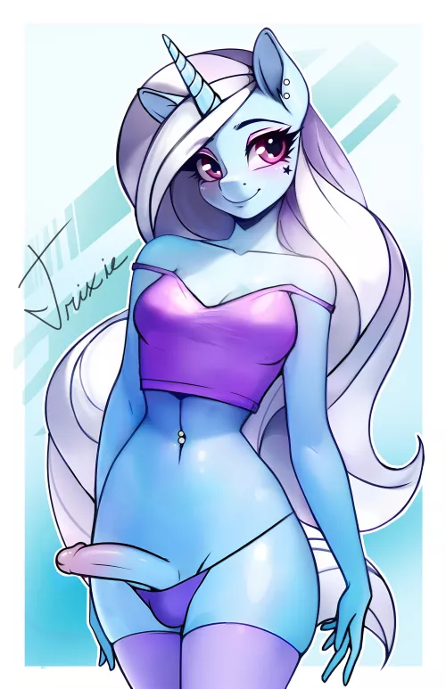 Trixie trans version by me. by TheRocknR0llmartian