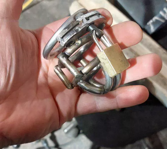 What do you think of my homebuilt cage? posted by kinkiest-male91