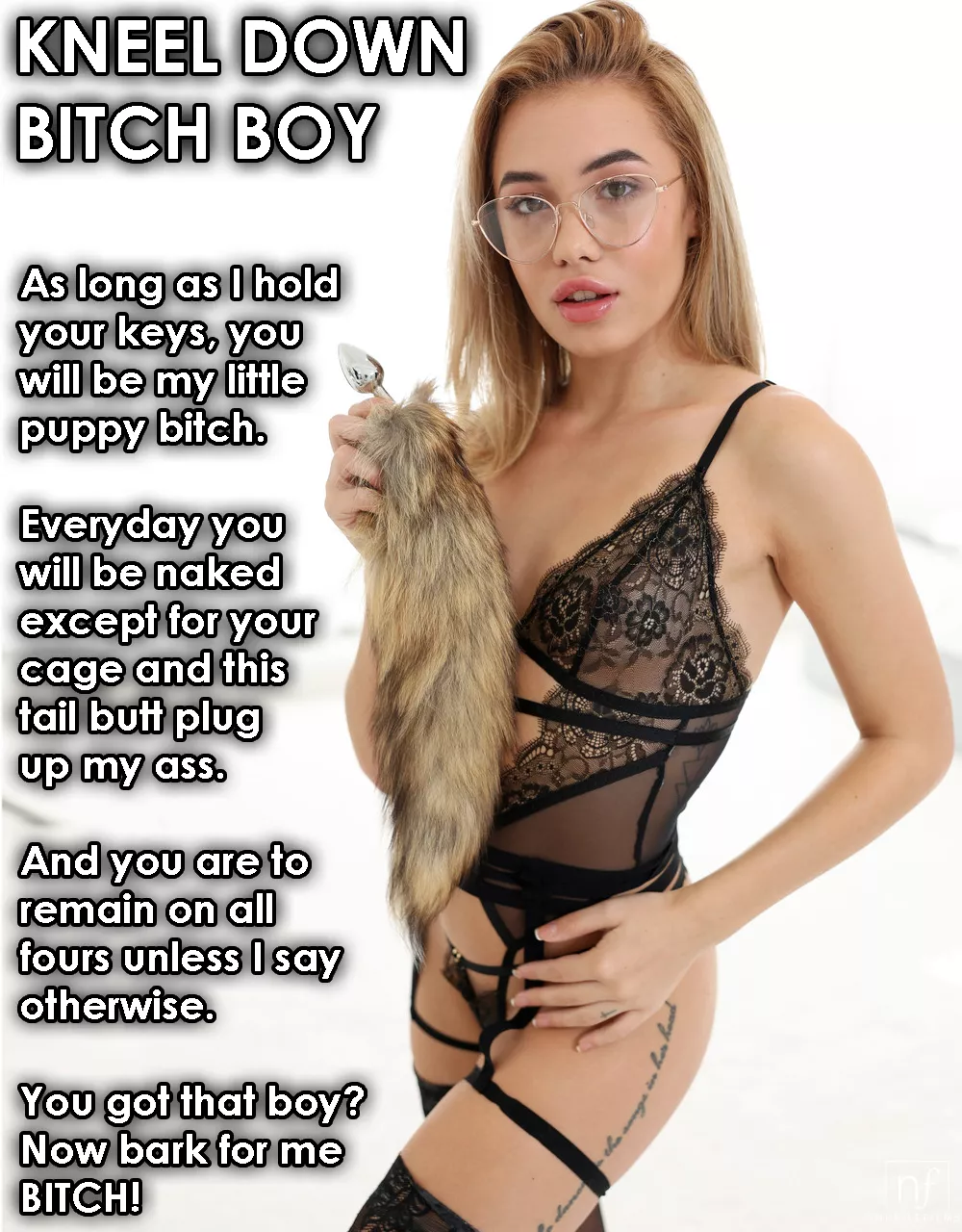 YOU ARE MY LITTLE CHASTITY PET
[Model: Rika Fane]
 posted by BDSM-Overlord