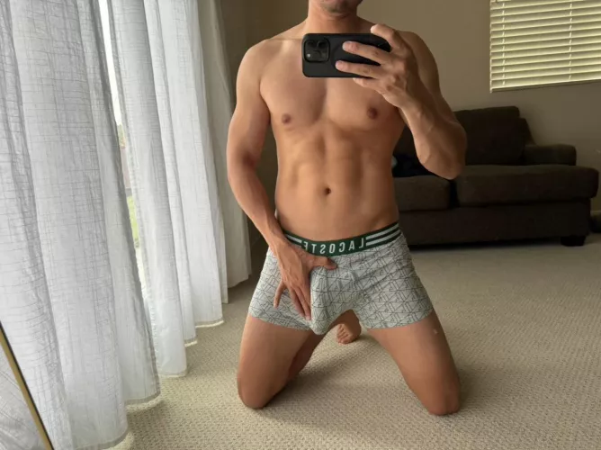You can almost feel how hard my Asian cock is through my briefs by Alive_Command_2681
