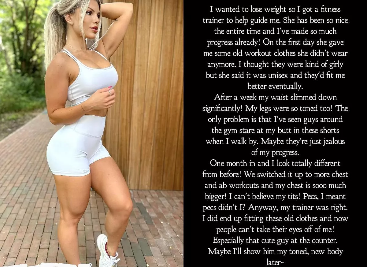 Your fitness trainer helps you get in shape. Just not the shape you first thought. posted by GorillaMaxxing27