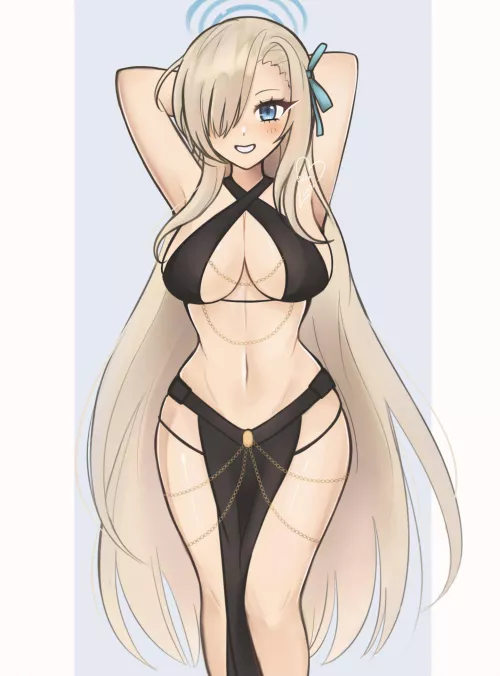 Asuna in a stunning dress by LafterMastr