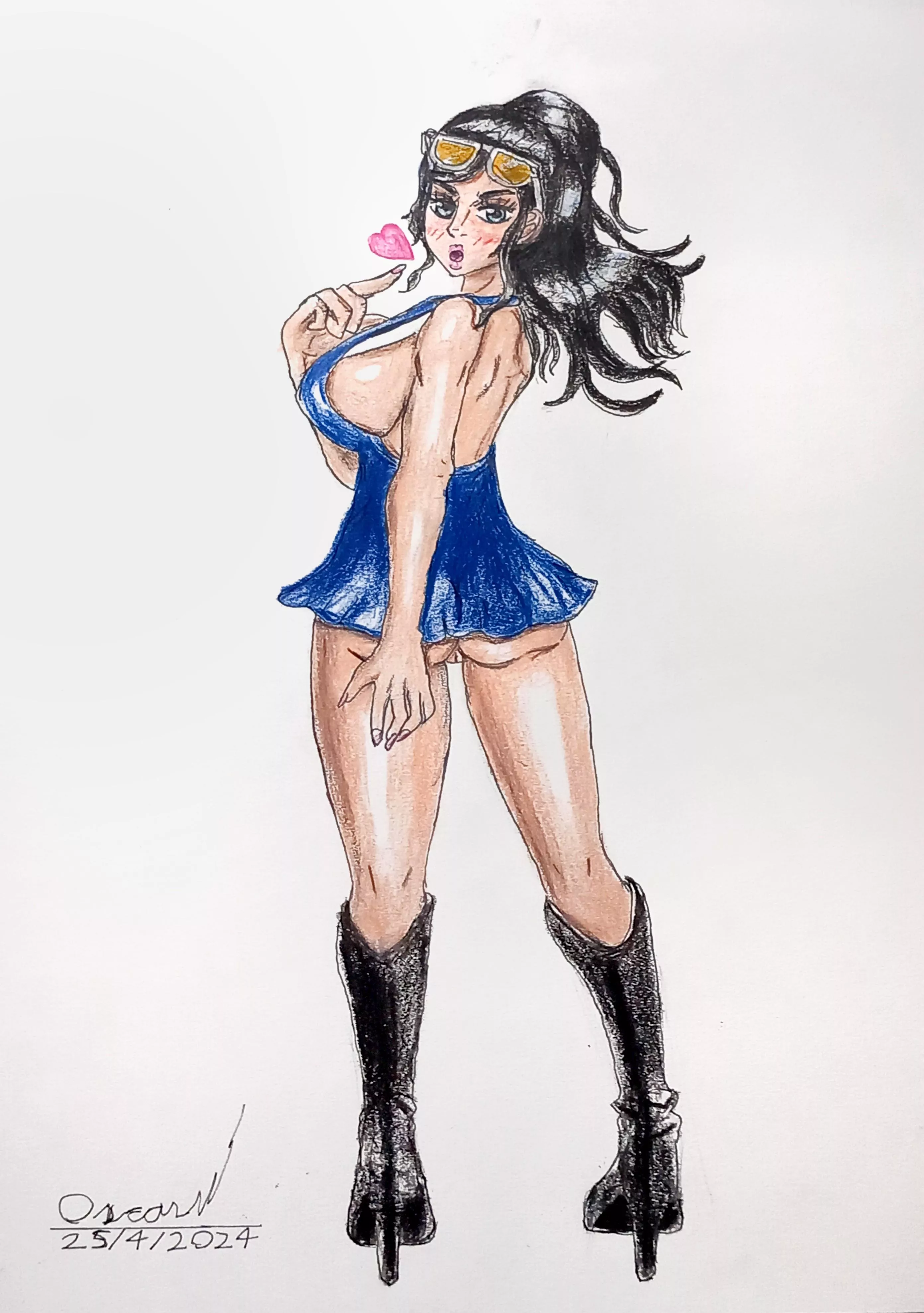 Dressrosa Robin drawn by me. posted by Zomboider1987