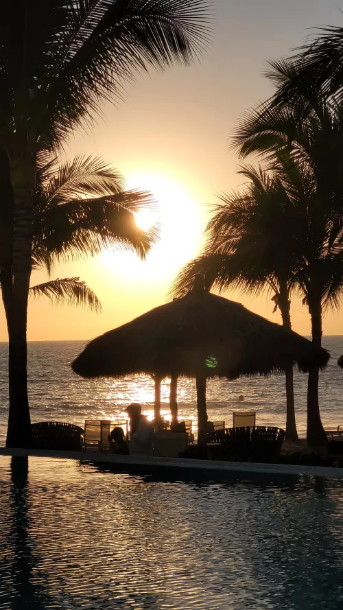 I found this beautiful photo of the sunset, from my vacation in Puerto Varta, Mexico📍😍 by katyTaintedlov3