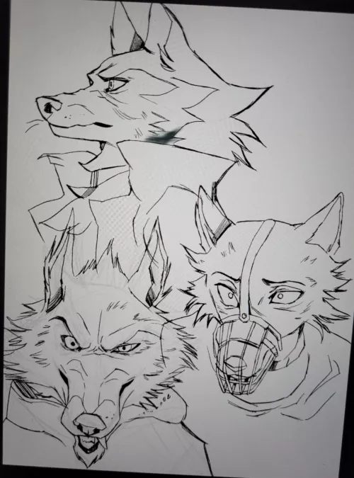 I kinda like how the line art turned out [:  I'll post the final result later! by wingedWolf333333333