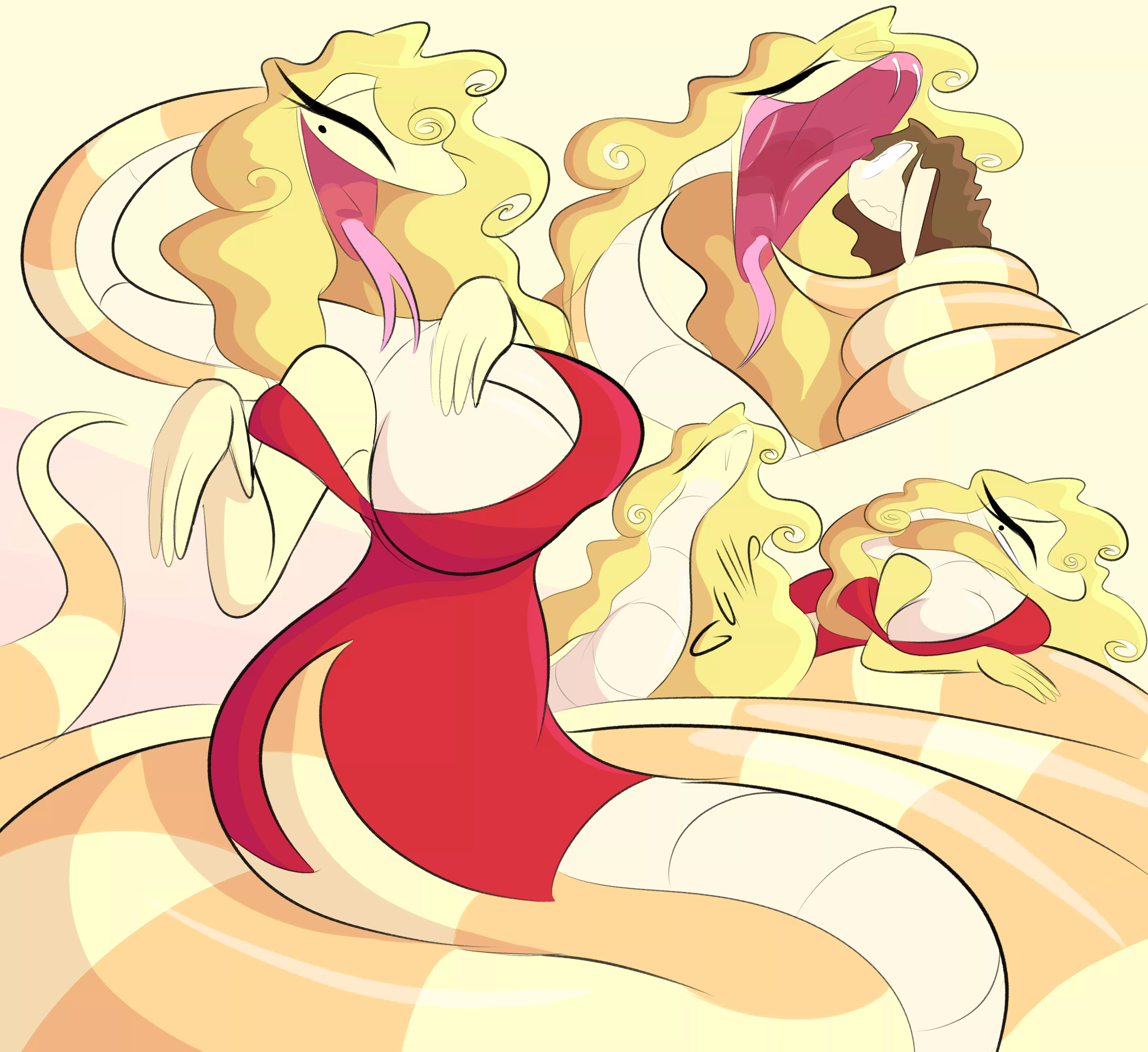 {Image} Sannah, a fabulous snake who hunts whoever's cutest, calls people doll a lot (Art by JackMunchy) posted by JackMunchy
