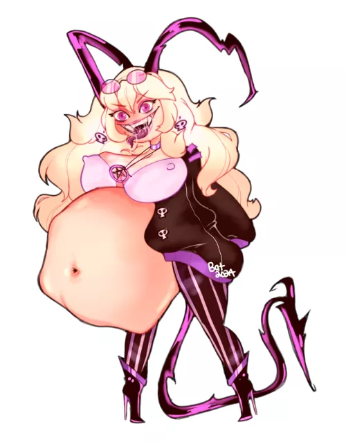 {image} vore demon chick [vore,moving,big belly] by KoffinBatz