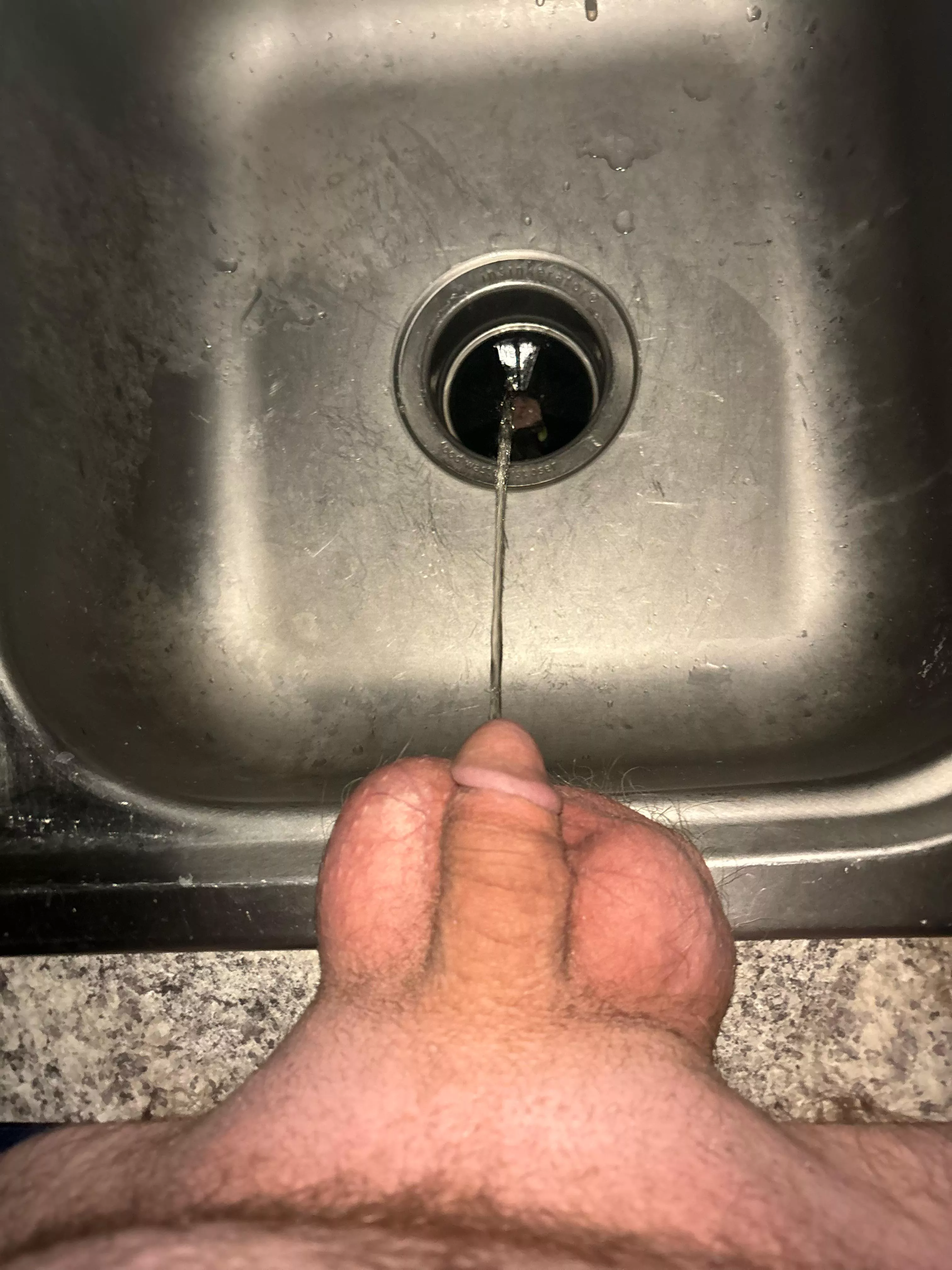 Morning piss in the kitchen sink?! Naughty posted by Sawbean01