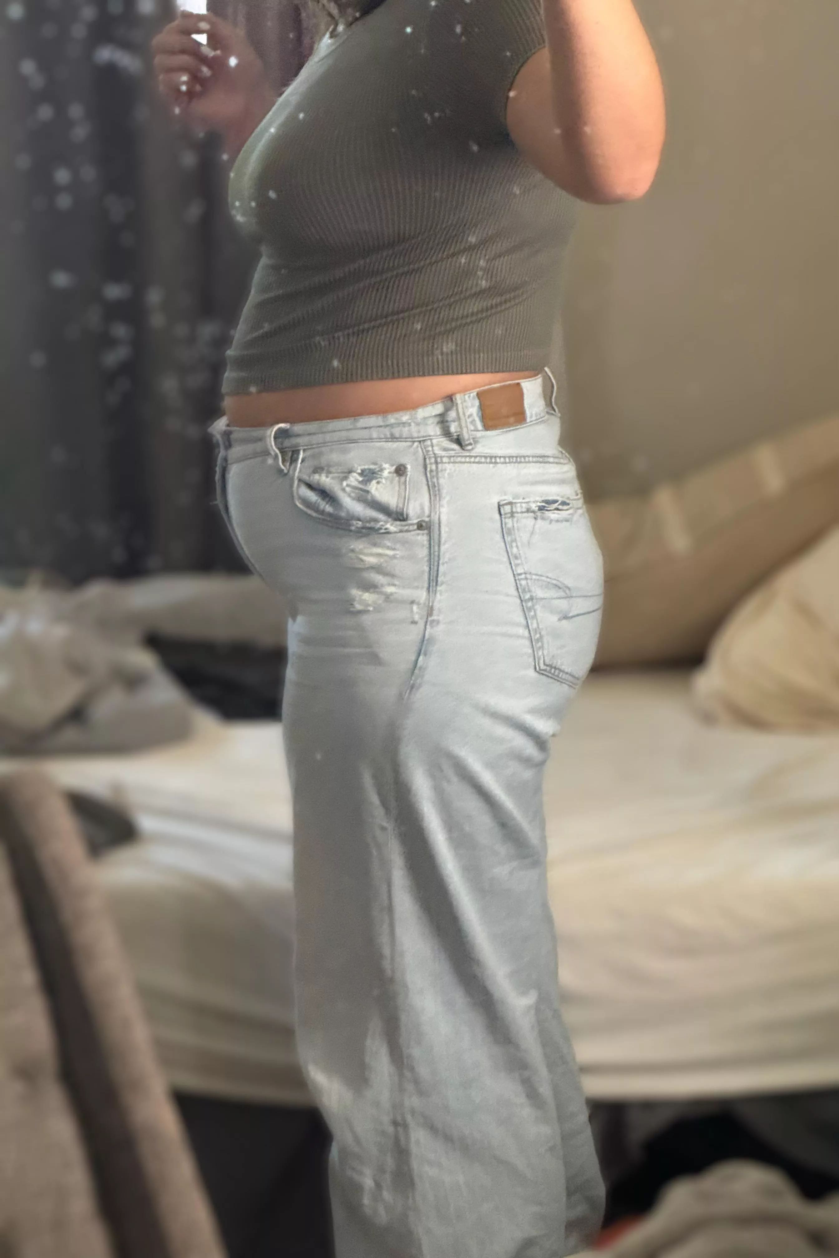 My belly is starting to stick out further than my boobs 😳 posted by bellagirlsbelly