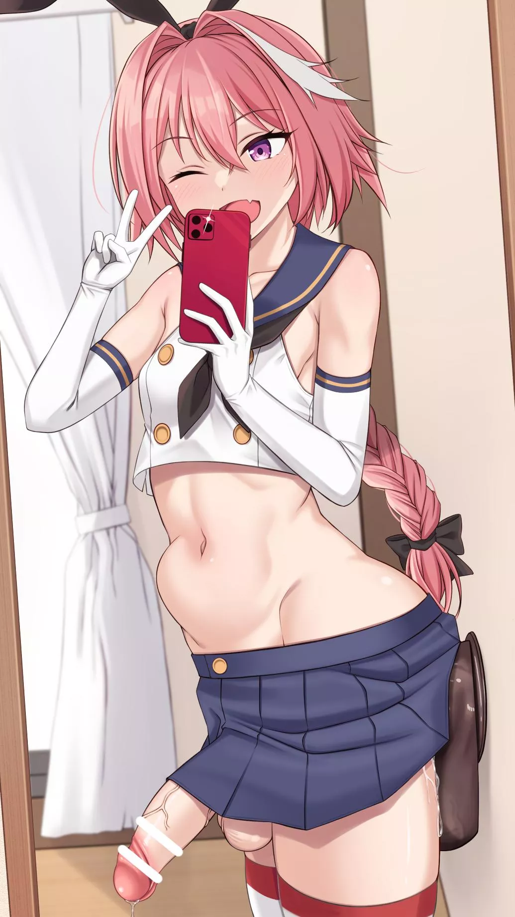 Astolfo selfie (mobukichi) posted by Dark_69_lol