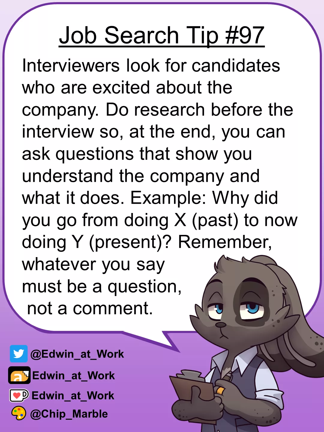 Be Excited About The Job During The Interview! posted by Edwin_at_work