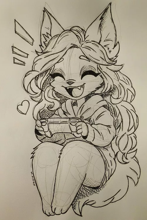 Happy gaming by me 🎮 by SammyFoxtrot