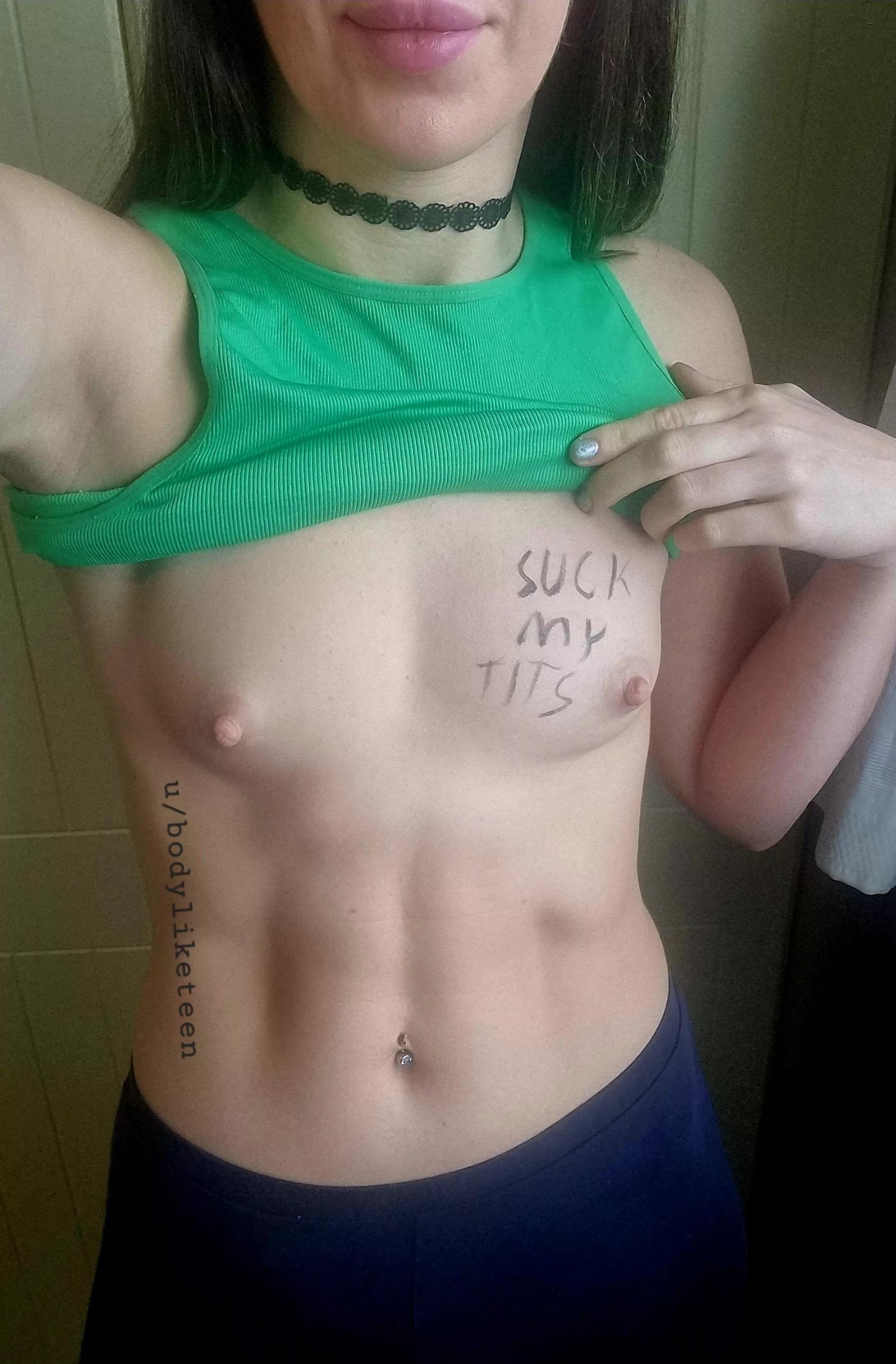 I am really shy about my flat chest ;(  posted by bodyliketeen