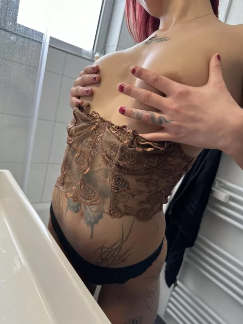 i love it when you lick my nipple piercings during foreplay by Leni_Lust