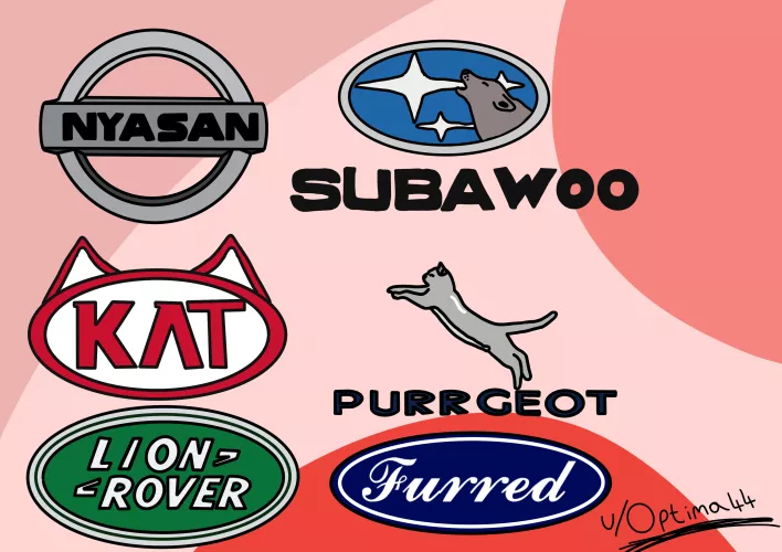 I made some furry car brands, i'm very proud of it by Optima44