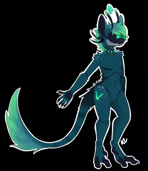 I Redrew the full body art of my sona Zero, I hated the old one- body proportions are waaay better ♡ by Zero-The-Prizimix